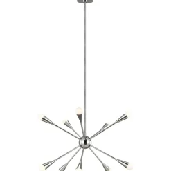 New Lampa sufitowa, polerowany nikiel FE-JAX10-PN z serii JAX Żyrandole Nowoczesne