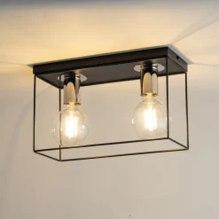 Sklep Kaja Lampa sufitowa typu box na ozdobne żarówki SIG 40699 VOX | Kaja