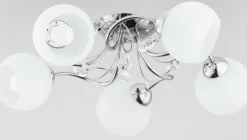 Best Lampa sufitowa w chromie, zdobiona kryształami AL 28525 | Kaja Żyrandole Nowoczesne