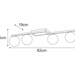 Best Sale Lampa sufitowa w kolorze czerni i bieli, do jadalni K-5460 z serii KORFU Żyrandole Nowoczesne