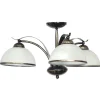 Sklep Kaja Lampa sufitowa w kolorze patyny, białe klosze LX 4037 KORFU | Kaja