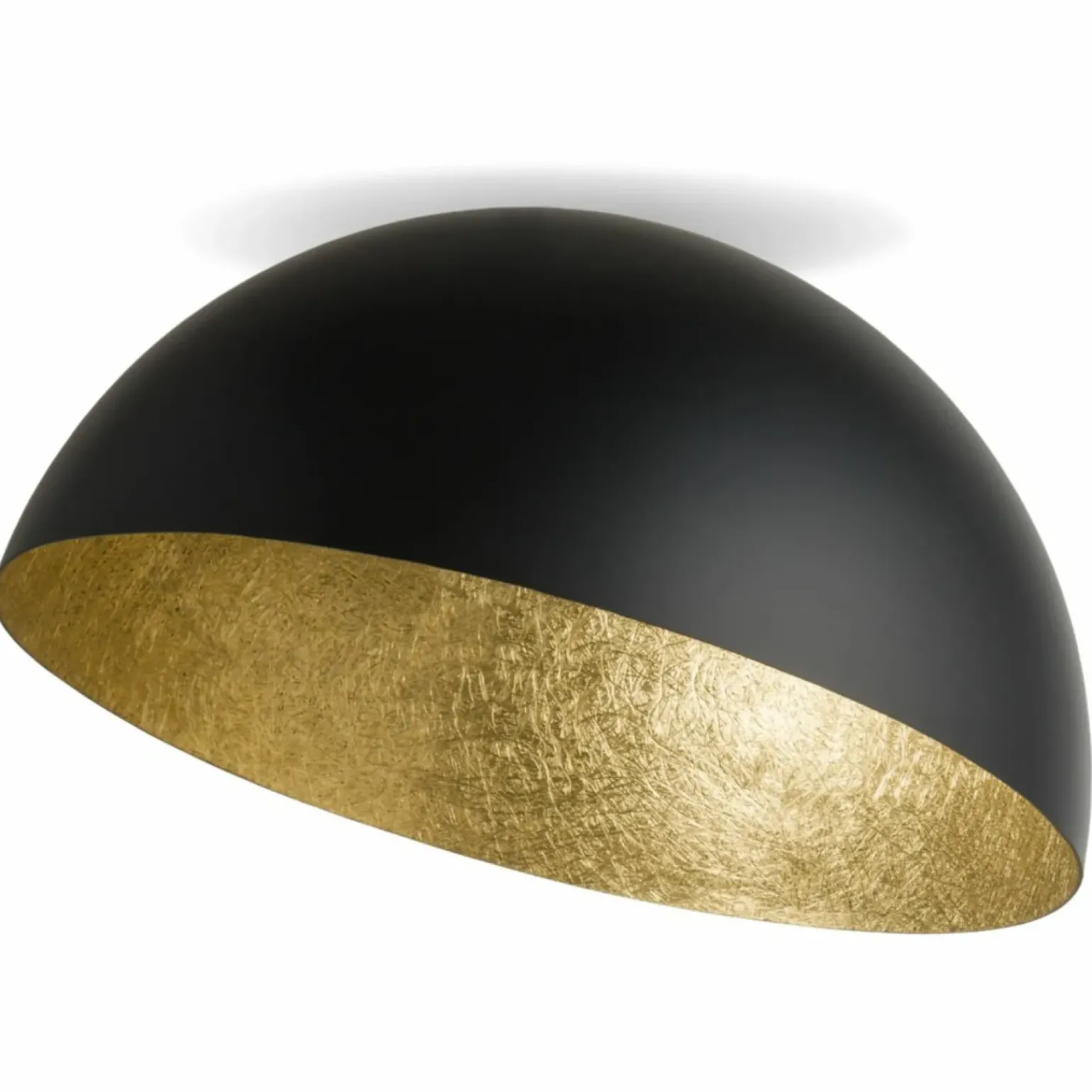 Best Lampa sufitowa w kształcie półkuli SIG 32472 z serii SFERA 70 CZ/ZŁ Żyrandole Nowoczesne