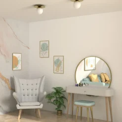 Store Lampa sufitowa w stylu glamour, z kloszem MLP7969 z serii PLATO | Kaja Oświetlen Żyrandole Nowoczesne