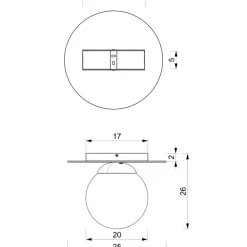 Store Lampa sufitowa w stylu glamour, z kloszem MLP7969 z serii PLATO | Kaja Oświetlen Żyrandole Nowoczesne