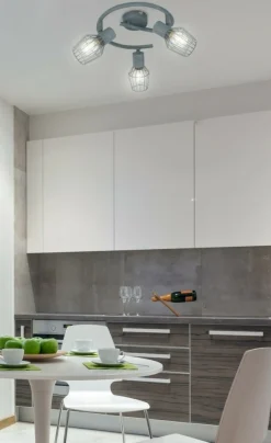 Sklep Kaja Lampa sufitowa w stylu industrialnym 98-68040 VIKING | Kaja