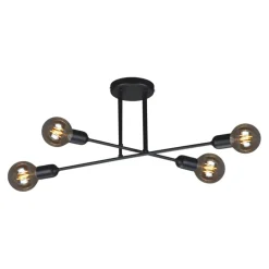 Cheap Lampa sufitowa w surowym stylu K-4382 SITYA BLACK | Kaja Oświetlenie Żyrandole Nowoczesne