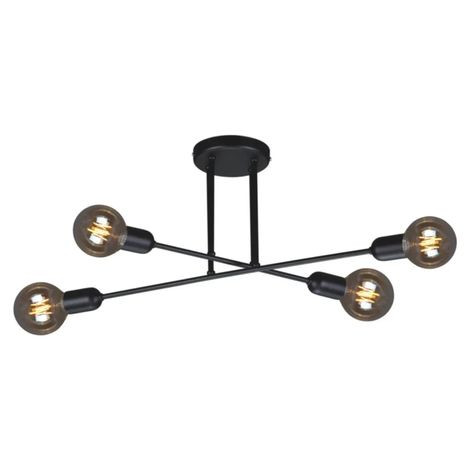 Cheap Lampa sufitowa w surowym stylu K-4382 SITYA BLACK | Kaja Oświetlenie Żyrandole Nowoczesne