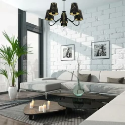 Clearance Lampa sufitowa, żyrandol dający dużo światła MLP7282 z serii HERMES | Kaja Oświe Żyrandole Nowoczesne