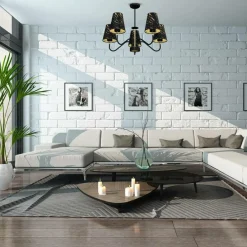 Clearance Lampa sufitowa, żyrandol dający dużo światła MLP7282 z serii HERMES | Kaja Oświe Żyrandole Nowoczesne