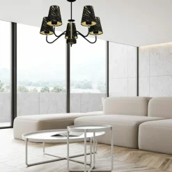 Clearance Lampa sufitowa, żyrandol dający dużo światła MLP7282 z serii HERMES | Kaja Oświe Żyrandole Nowoczesne