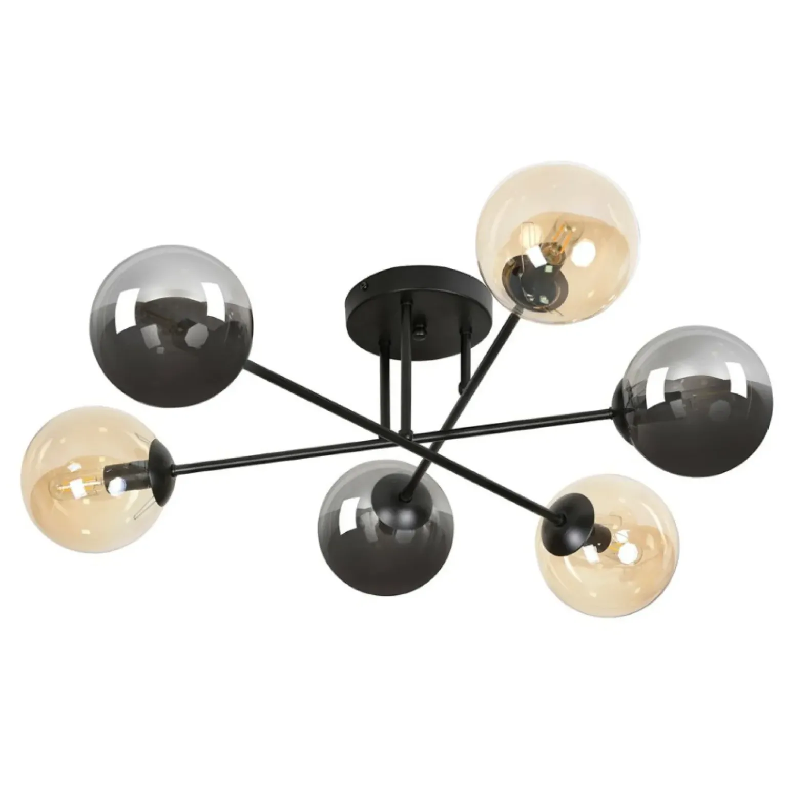 Best Sale Lampa sufitowa z 6 dwukolorowymi kloszami 834/6B3 | Kaja Oświetlenie Żyrandole Nowoczesne