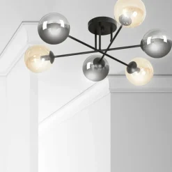 Best Sale Lampa sufitowa z 6 dwukolorowymi kloszami 834/6B3 | Kaja Oświetlenie Żyrandole Nowoczesne