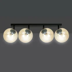 Cheap Lampa sufitowa z 4 kloszami w kolorze miodu 778/4 | Kaja Oświetlenie Żyrandole Nowoczesne