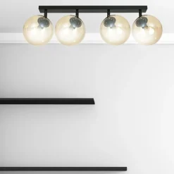 Cheap Lampa sufitowa z 4 kloszami w kolorze miodu 778/4 | Kaja Oświetlenie Żyrandole Nowoczesne