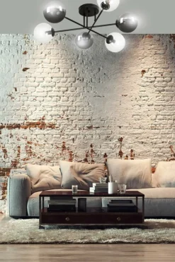 Discount Lampa sufitowa z 2 rodzajami kulistych kloszy 834/6B1 | Kaja Żyrandole Nowoczesne