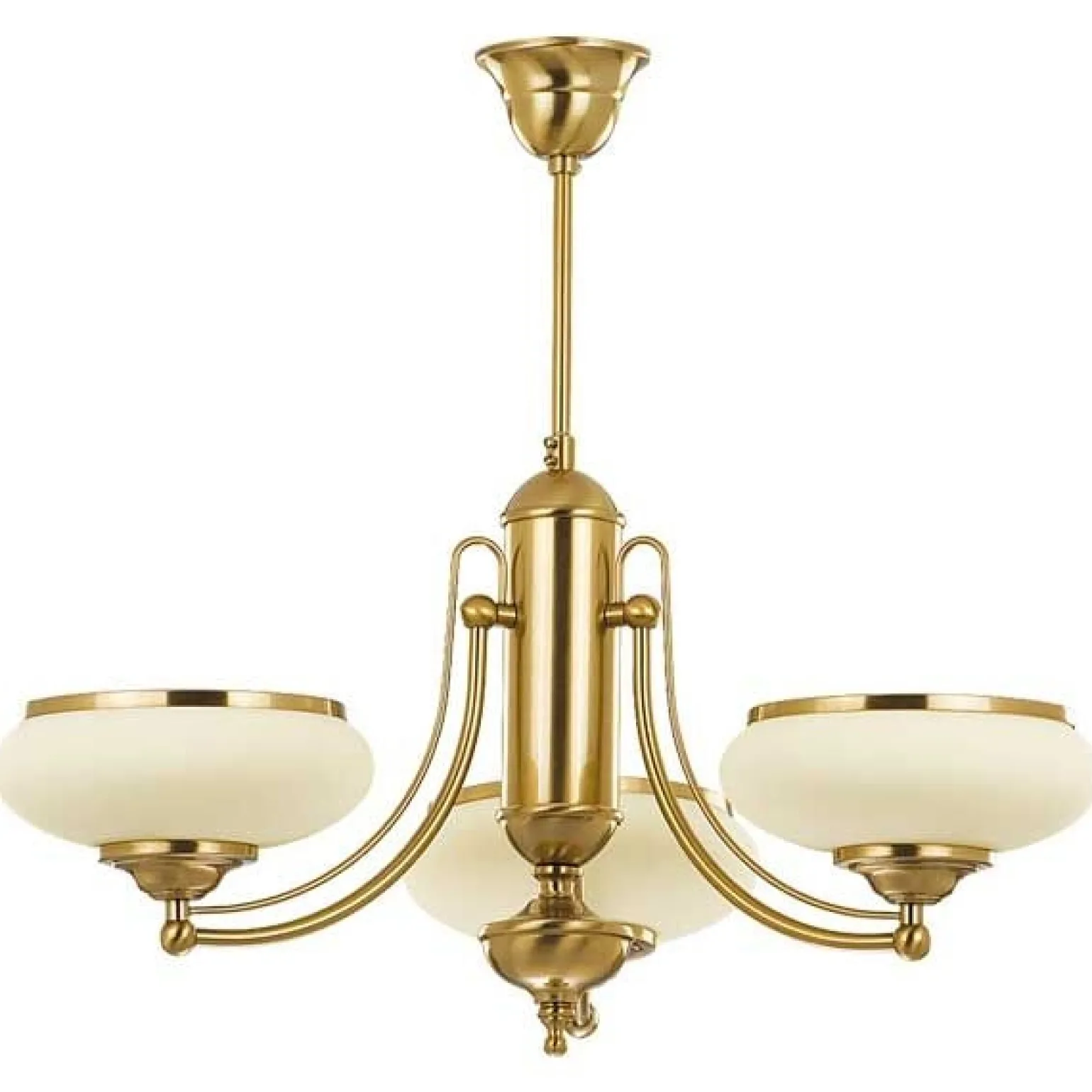 Sklep Kaja Lampa sufitowa z 3 szklanymi kloszami, złota AL 10903 | Kaja