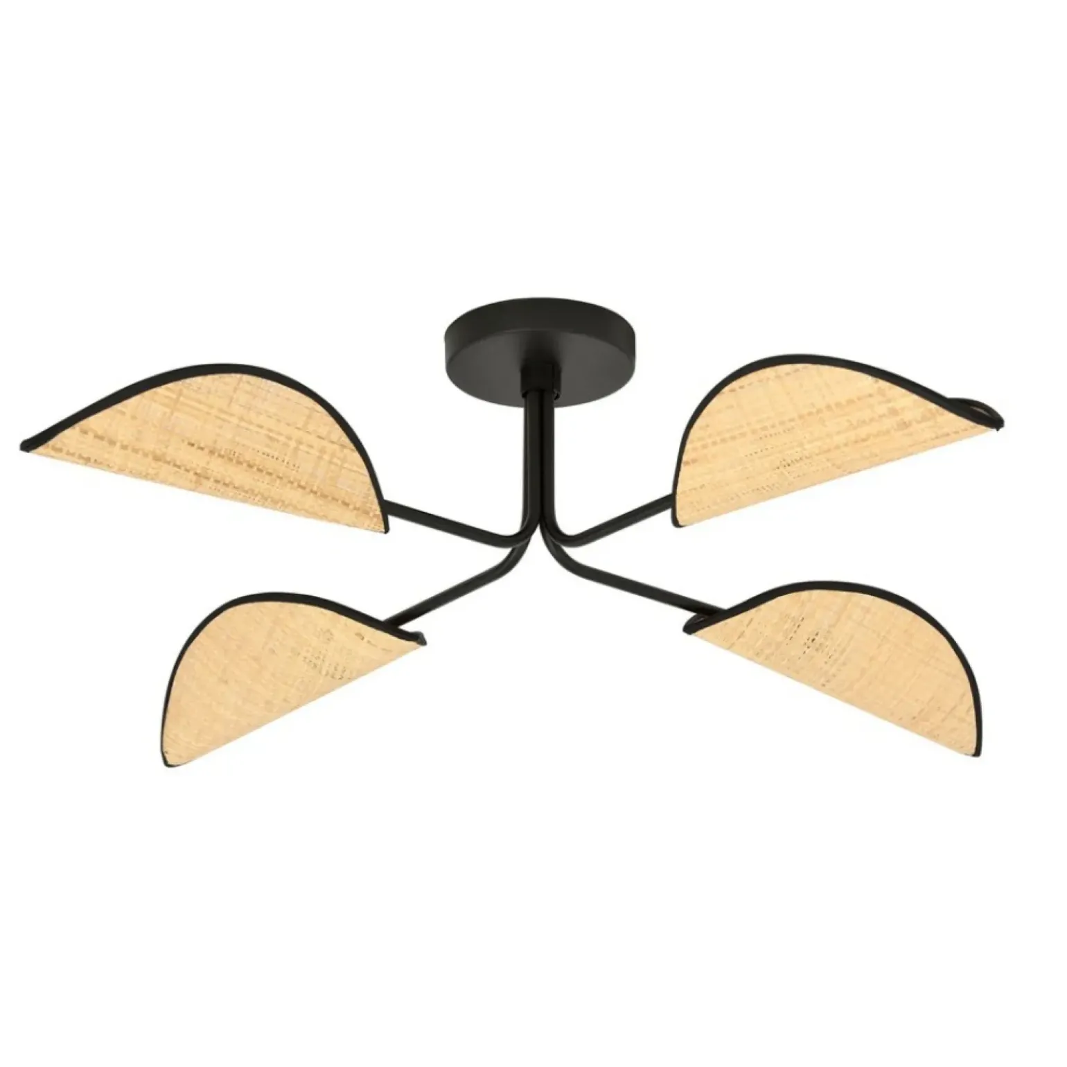 Best Sale Lampa sufitowa z abażurami w stylu eco 1172/4 GOMEZ | Kaja Oświetlenie Żyrandole Nowoczesne