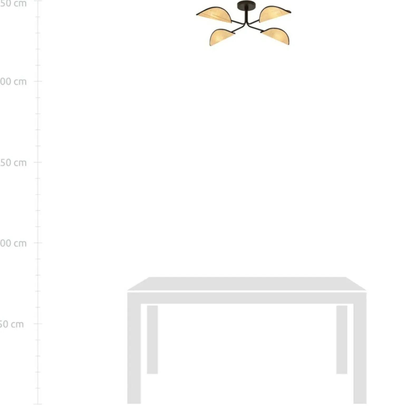 Best Sale Lampa sufitowa z abażurami w stylu eco 1172/4 GOMEZ | Kaja Oświetlenie Żyrandole Nowoczesne