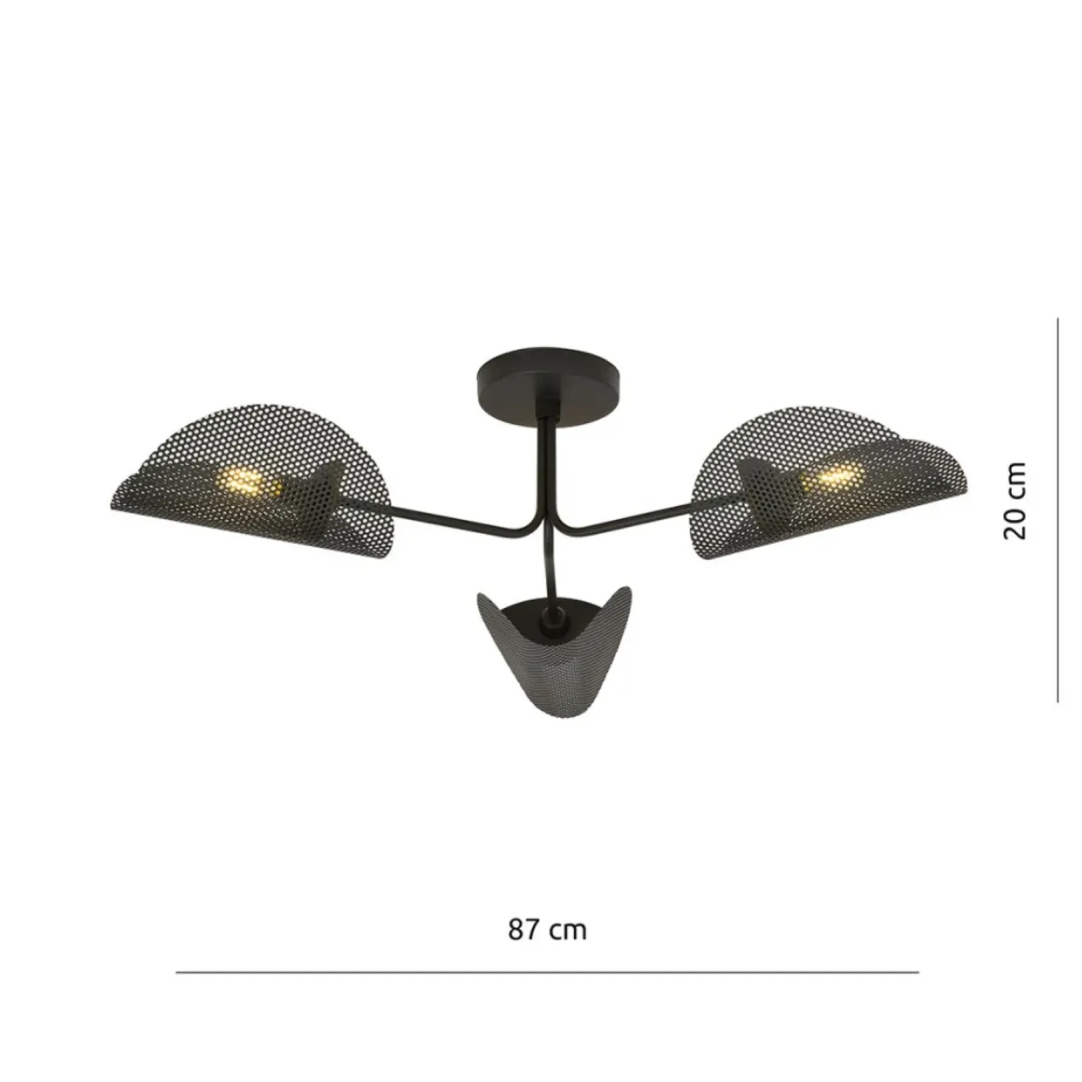 Discount Lampa sufitowa z ażurowymi abażurami 1171/3 GOMEZ | Kaja Oświetlenie Żyrandole Nowoczesne