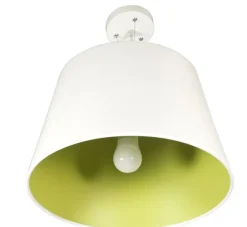 Sklep Kaja Lampa sufitowa z biało-zielonym kloszem 31-27620 ENYO | Kaja