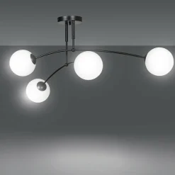 Best Sale Lampa sufitowa z białymi klasycznymi kloszami 670/4 | Kaja Oświetlenie Żyrandole Nowoczesne