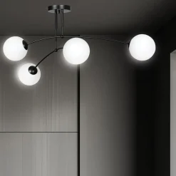 Best Sale Lampa sufitowa z białymi klasycznymi kloszami 670/4 | Kaja Oświetlenie Żyrandole Nowoczesne