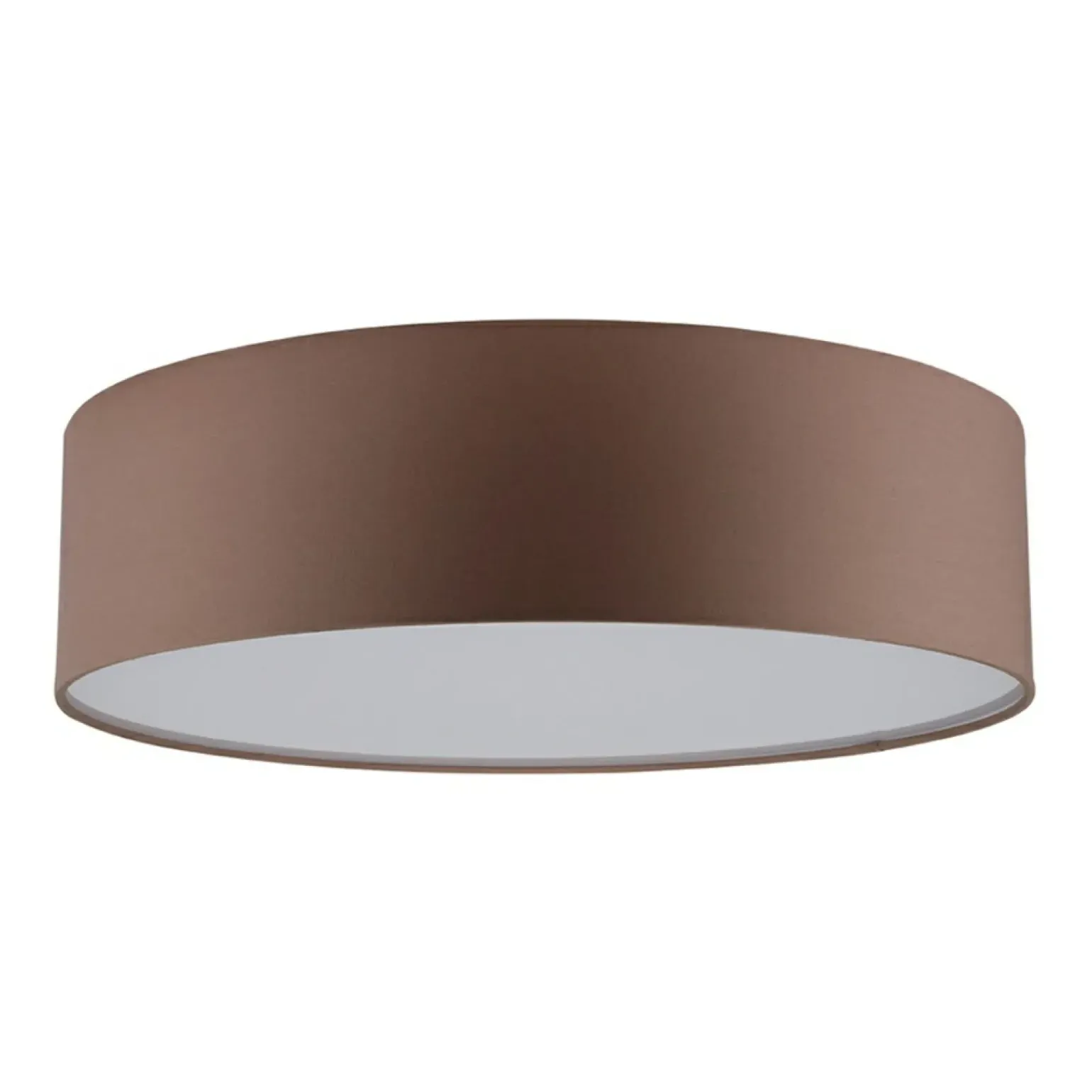 Discount Lampa sufitowa z brązowym abażurem 3xE27 ⌀38cm 4793812 JOSEFINA | Kaja Żyrandole Nowoczesne