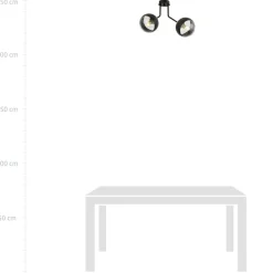 Cheap Lampa sufitowa z czarnymi obręczami na kloszach 1139/2 NOVA | Kaja Żyrandole Nowoczesne