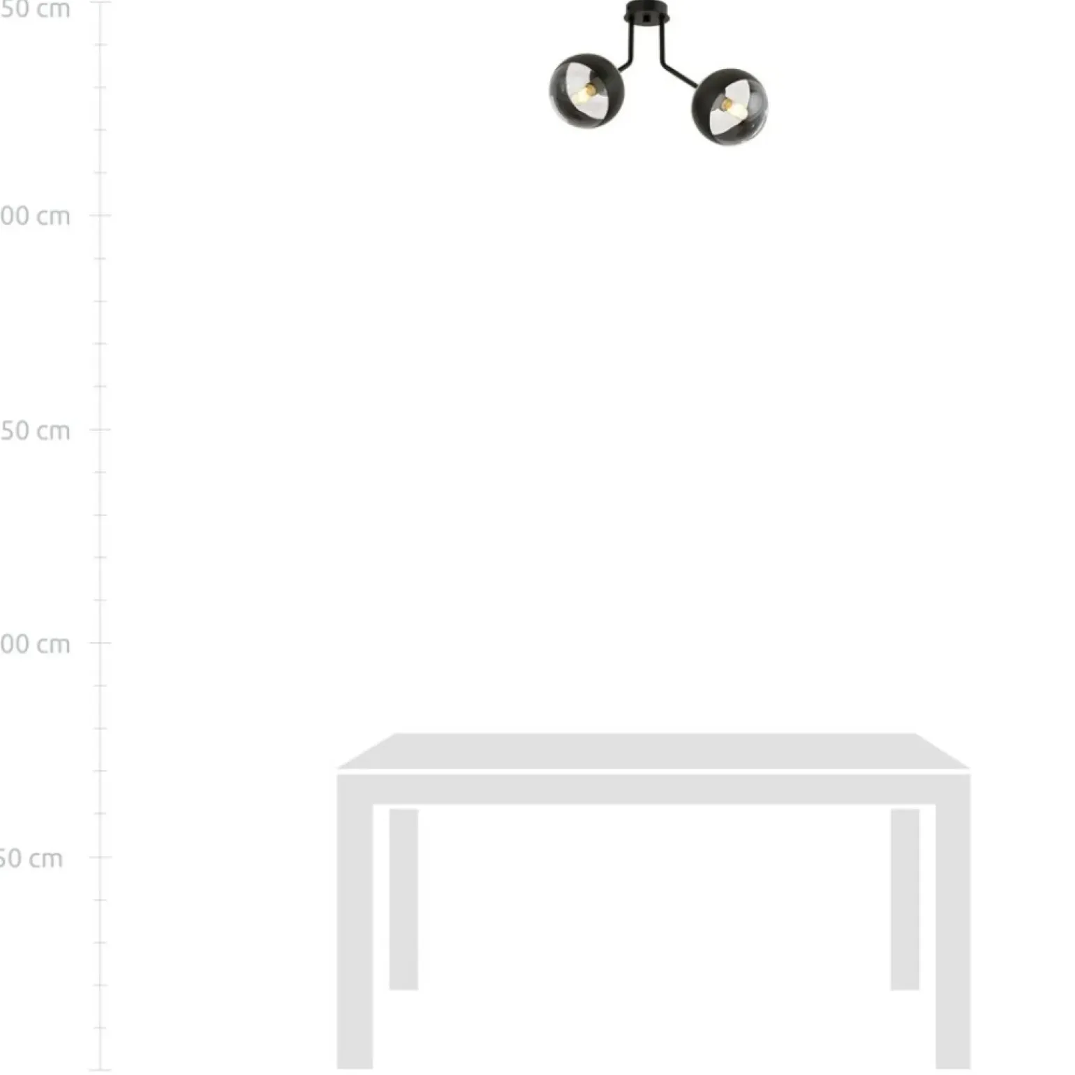 Cheap Lampa sufitowa z czarnymi obręczami na kloszach 1139/2 NOVA | Kaja Żyrandole Nowoczesne