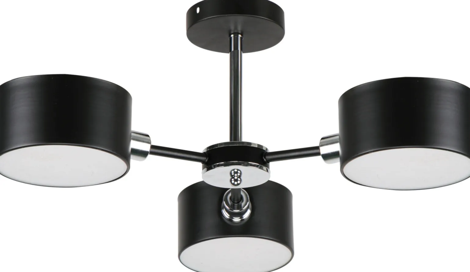 Sklep Kaja Lampa sufitowa z czarnymi abażurami 3020/3 BL 8C | Kaja Oświetlenie