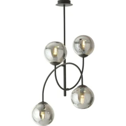 Shop Lampa sufitowa z czterema kloszami w kolorze 1287/4B z serii ARCHI Żyrandole Nowoczesne