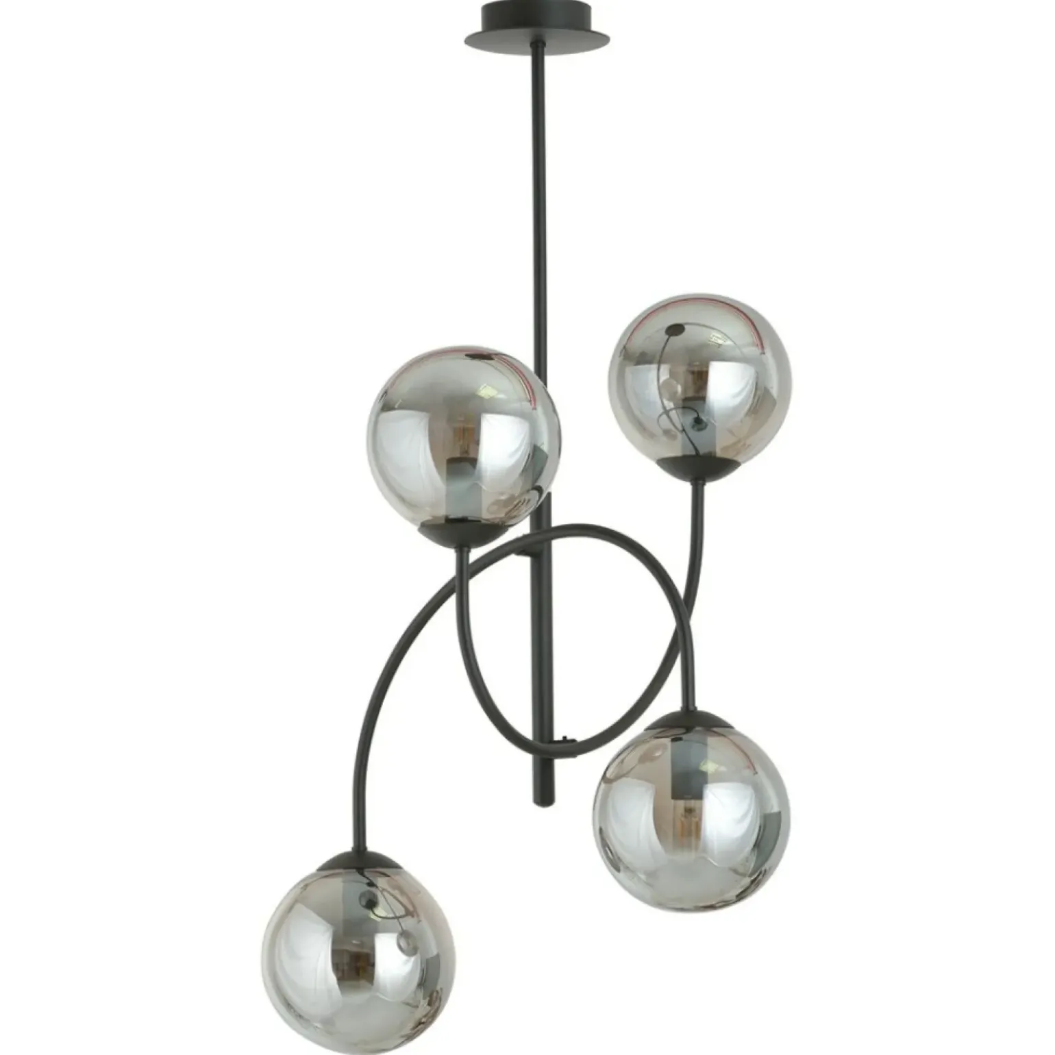Shop Lampa sufitowa z czterema kloszami w kolorze 1287/4B z serii ARCHI Żyrandole Nowoczesne