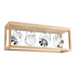 Hot Lampa sufitowa z dębowego drewna, do kuchni 5222474L ROY | Kaja Żyrandole Nowoczesne