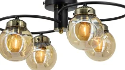 Sklep Kaja Lampa sufitowa z dekoracyjnymi kloszami 2216/4 BL 21QG z serii SALSA