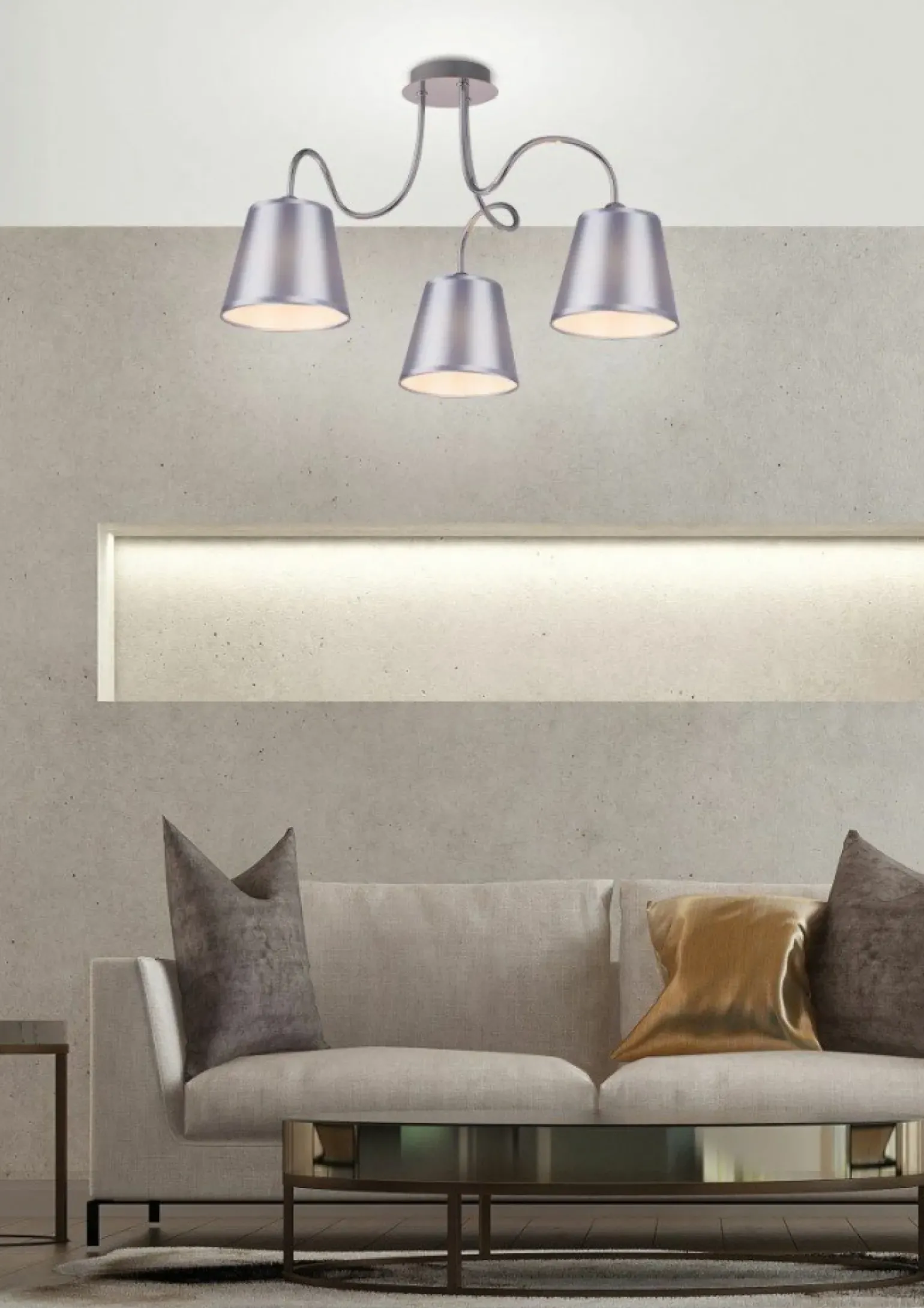 Outlet Lampa sufitowa z dekoracyjnymi ramionami 33-70746 LUK | Kaja Żyrandole Nowoczesne