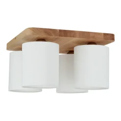 Sale Lampa sufitowa z drewna, do rustykalnej sypialni 8512474 JENTA | Kaja Żyrandole Nowoczesne