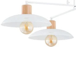 Best Lampa sufitowa z drewnianymi oprawkami 1319/4 KOBE | Kaja Oświetlenie Żyrandole Nowoczesne