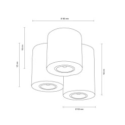 Sale Lampa sufitowa z drewnianymi tubami GU10 2566374 WOODDREAM | Kaja Żyrandole Nowoczesne