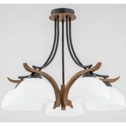 Sklep Kaja Lampa sufitowa z drewnianymi elementami AL 26125 BAFIA | Kaja