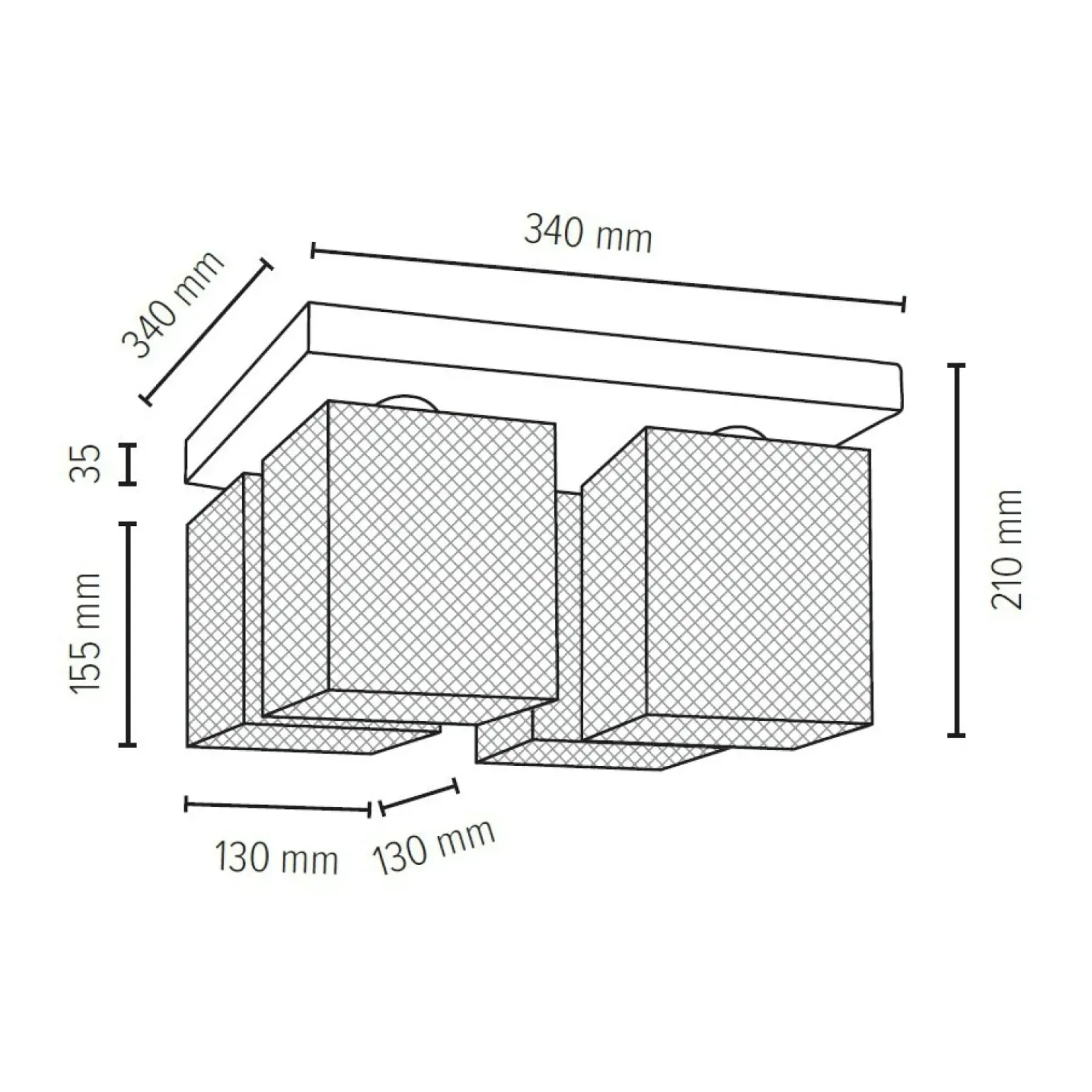 Hot Lampa sufitowa z drucianymi kloszami 8175474 NORMAN WOOD | Kaja Żyrandole Nowoczesne