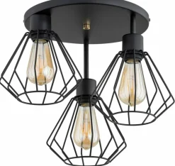 Cheap Lampa sufitowa z drucianymi, geometrycznymi kloszami AL 62351 TUET Żyrandole Nowoczesne