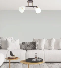 Sklep Kaja Lampa sufitowa z dwoma kloszami, na żarówki E27 32-22622 z serii GRECO | Kaja Oś