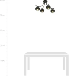 Best Sale Lampa sufitowa z dwukolorowymi kloszami 1111/4 BOSTON | Kaja Żyrandole Nowoczesne