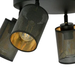 Best Sale Lampa sufitowa z dwukolorowymi abażurami 1152/4PREM BRONX | Kaja Żyrandole Nowoczesne