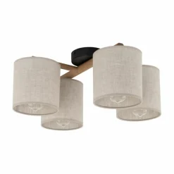 Fashion Lampa sufitowa z elementami drewna TK 6866 DEVA | Kaja Oświetlenie Żyrandole Nowoczesne