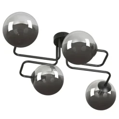 New Lampa sufitowa z grafitowymi kulistymi kloszami 832/4 | Kaja Żyrandole Nowoczesne