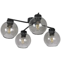 Best Lampa sufitowa z grafitowymi kloszami K-2625 AIDEN | Kaja Oświetlenie Żyrandole Nowoczesne