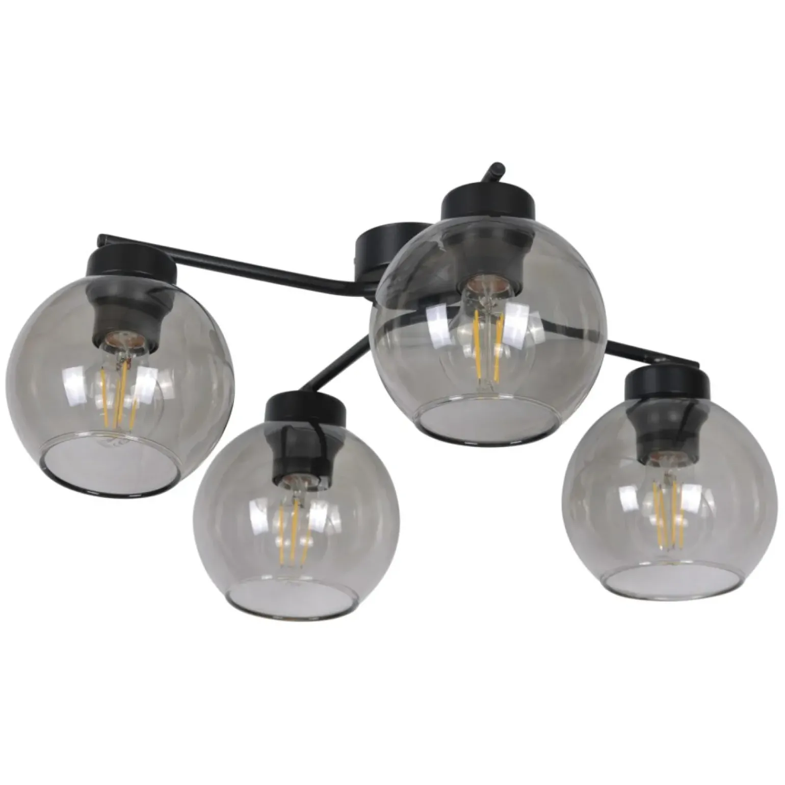 Best Lampa sufitowa z grafitowymi kloszami K-2625 AIDEN | Kaja Oświetlenie Żyrandole Nowoczesne
