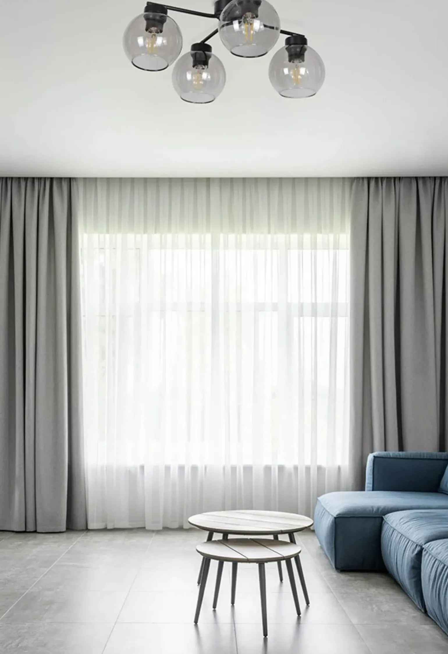 Best Lampa sufitowa z grafitowymi kloszami K-2625 AIDEN | Kaja Oświetlenie Żyrandole Nowoczesne