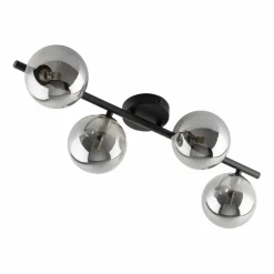 Outlet Lampa sufitowa z grafitowymi kloszami TK 6856 ESTERA BLACK | Kaja Żyrandole Nowoczesne